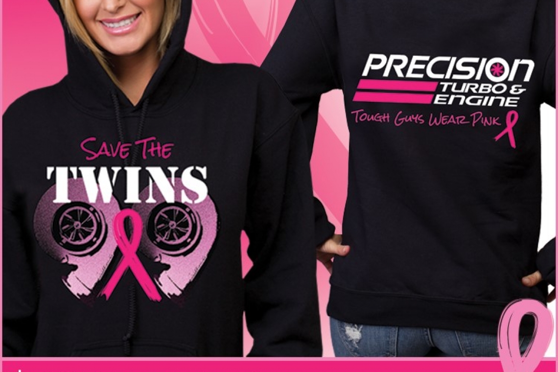 "Save the Twins" Breast Cancer Awareness Fundraising Apparel from PTE
