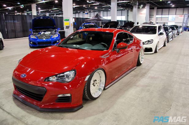 PASMAG Tuner Galleria Chicago Illinois 2014 Ray Flores Red ABMotoring Subaru BRZ Front