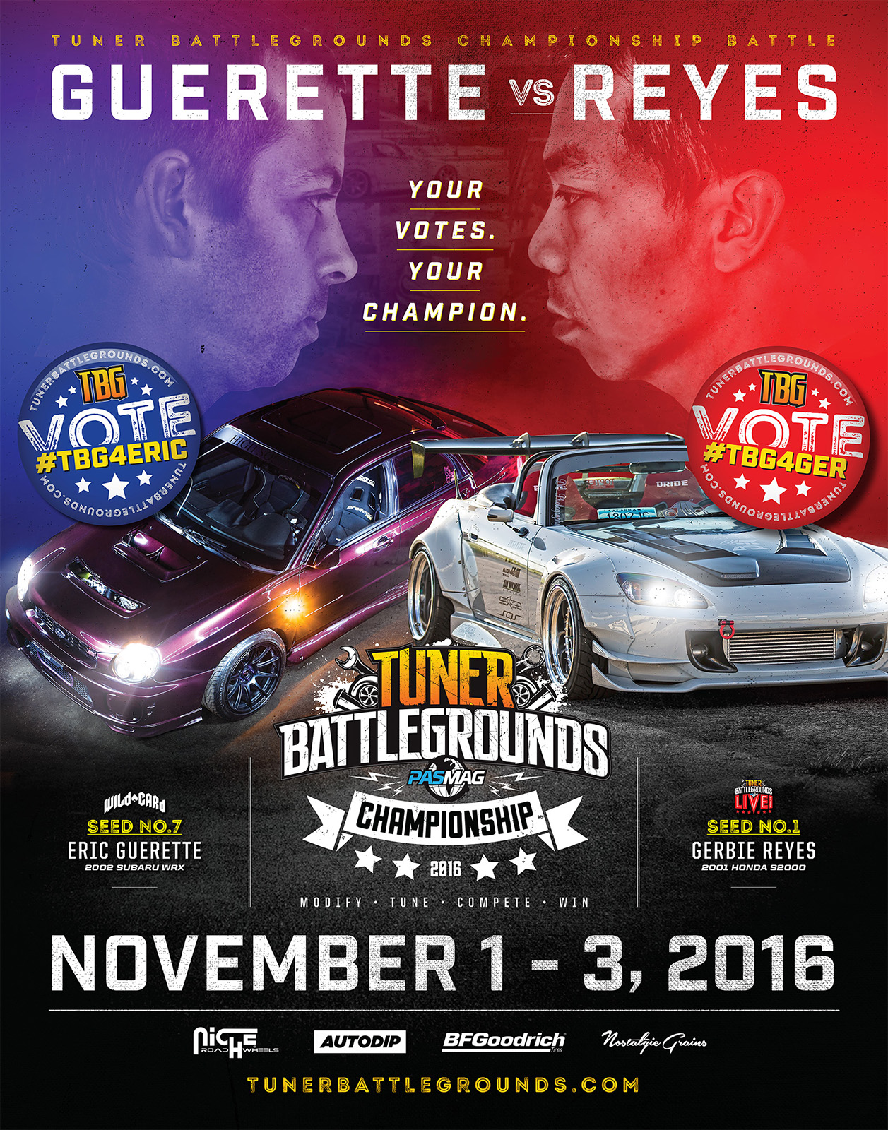 Tuner Battlegrounds 2016 Championship Poster