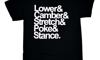 CARSHYPE Lower Camber Stretch Poke Stance T-Shirt