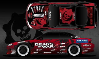 Formula DRIFT Pro Driver Matt Field To Unveil New Gears Of War 4 Livery at Round 8: Title Fight This Weekend