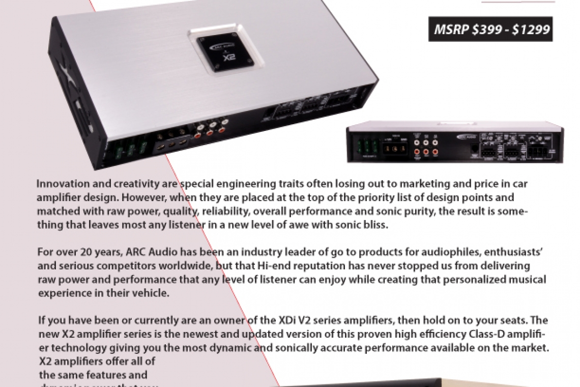 ARC Audio X2 Amplifiers Are Now Shipping
