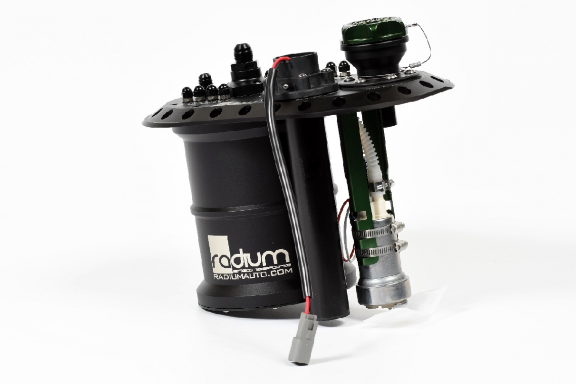 Radium Engineering Fuel Cell Surge Tank for Brushless Fuel Pumps