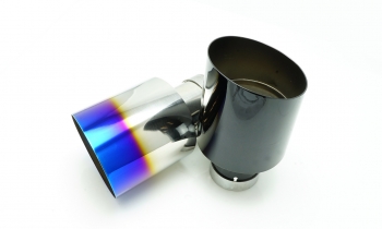 MXP Comp RS FRS/BRZ/86 Replacement Tip in Burned Blue and Black Chrome