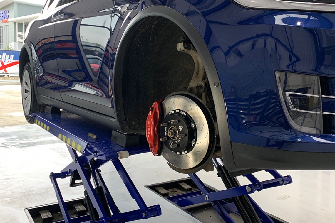 EBC Brakes Two-Piece Fully Floating Rotors for the Tesla Model X/S