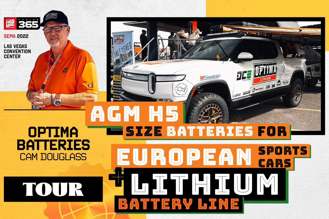 Drift Ride Along in the SEMA 2022 Bronze Lot: OPTIMA Batteries