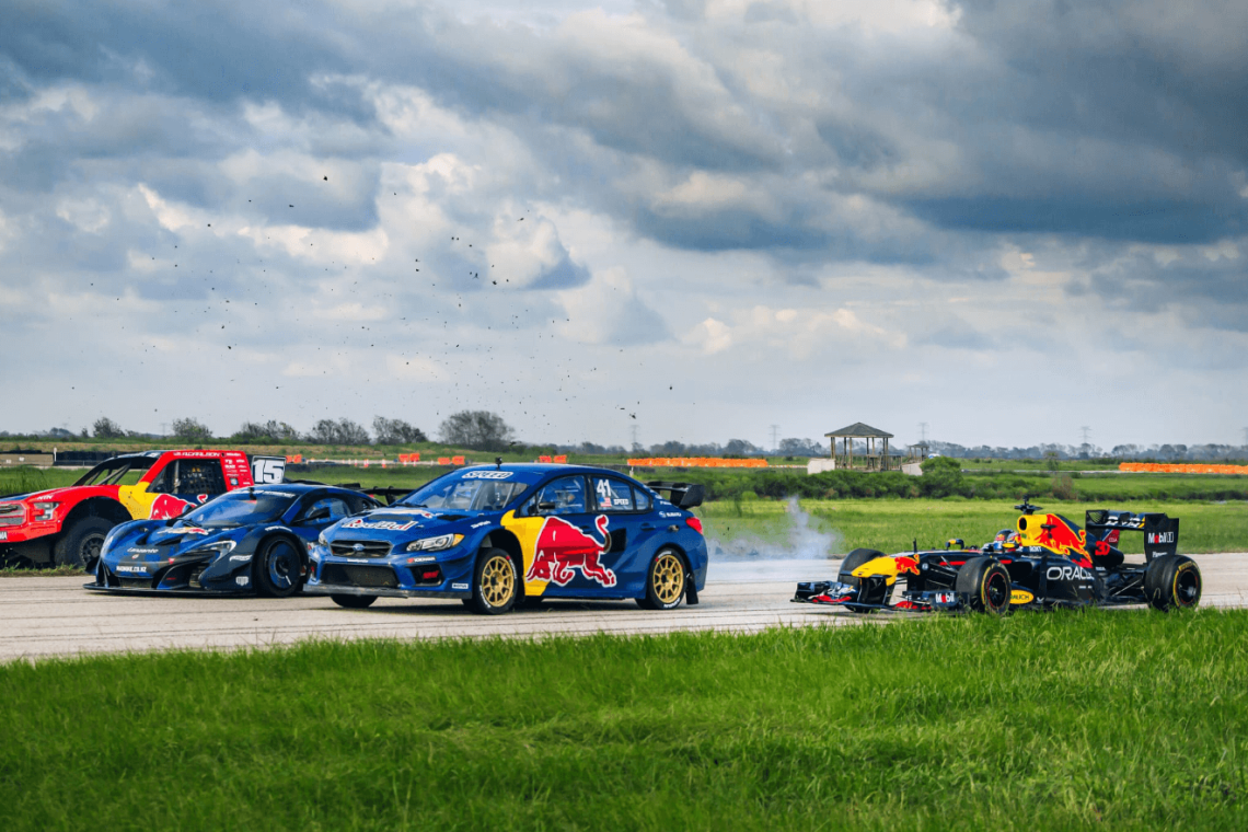 F1 vs Rally Car vs Drift Car vs Pro4 Truck - RedBull's Ultimate Race