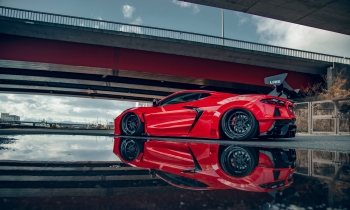 Liberty Walk Body Kit Makes the Corvette C8 a Street-Legal Beast
