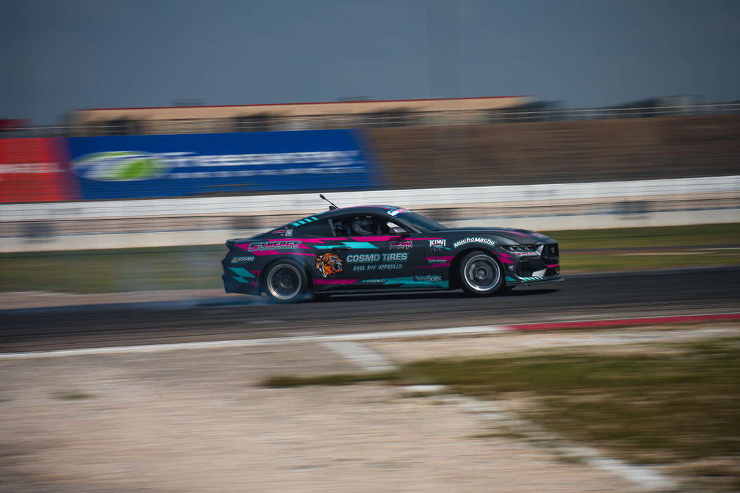 Custom show car displayed during FuelFest Dallas-Fort Worth at Texas Motor Speedway.