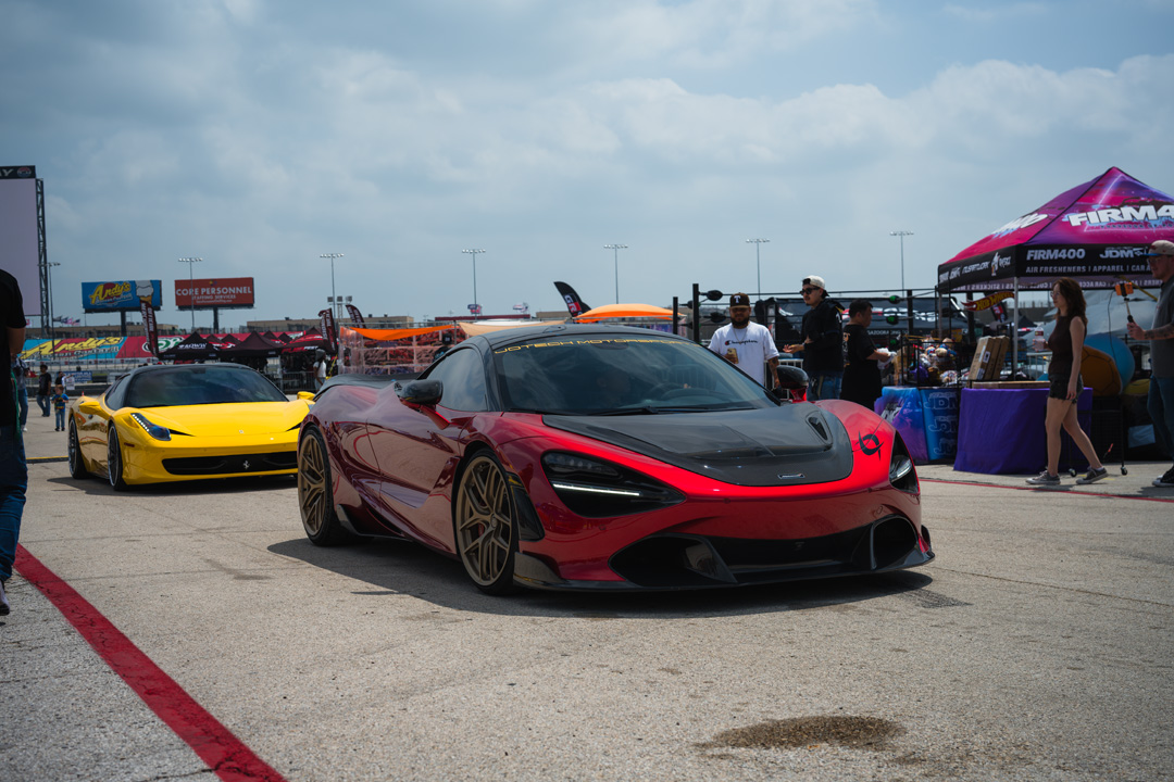 Custom vehicle display inside the FuelFest Dallas-Fort Worth show field.