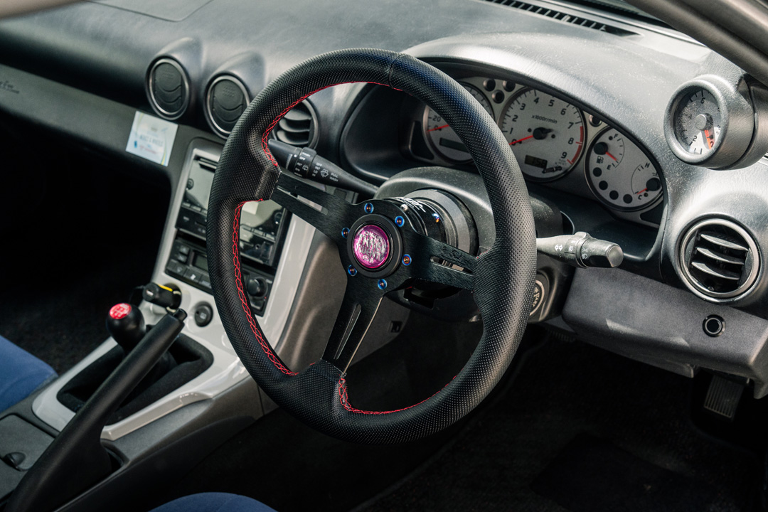 Bill MacKenzie’s Porsche Chalk 2000 Nissan Silvia S15 with handmade custom details, Nismo aero, Super Advan V2 wheels, naturally aspirated SR engine setup, and restomod-inspired interior and exterior work.