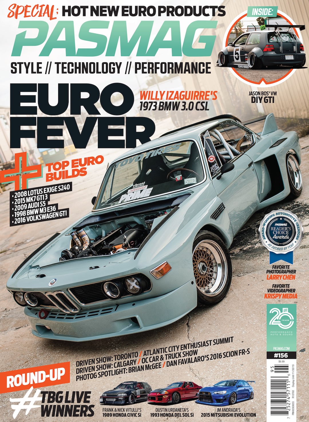 Front cover of PASMAG Issue #156 Euro issue.