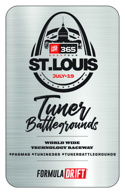 #TBGLIVE Tuner Battlegrounds award for Dane Shuler’s win at Formula Drift St. Louis 2025.
