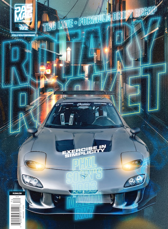 Back cover of PASMAG Issue #182 featuring Tuner Battlegrounds.