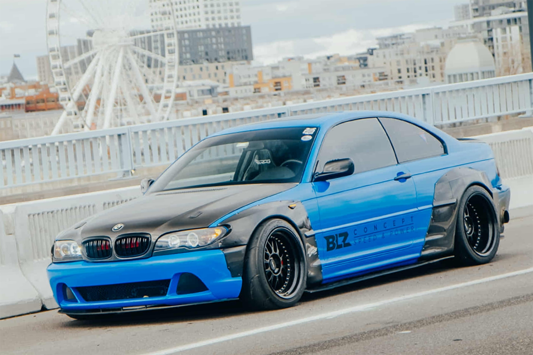 Jonathan St Pierre’s 2005 BMW 330Ci with Pandem widebody, LS3 swap and Work Meister M1 wheels.