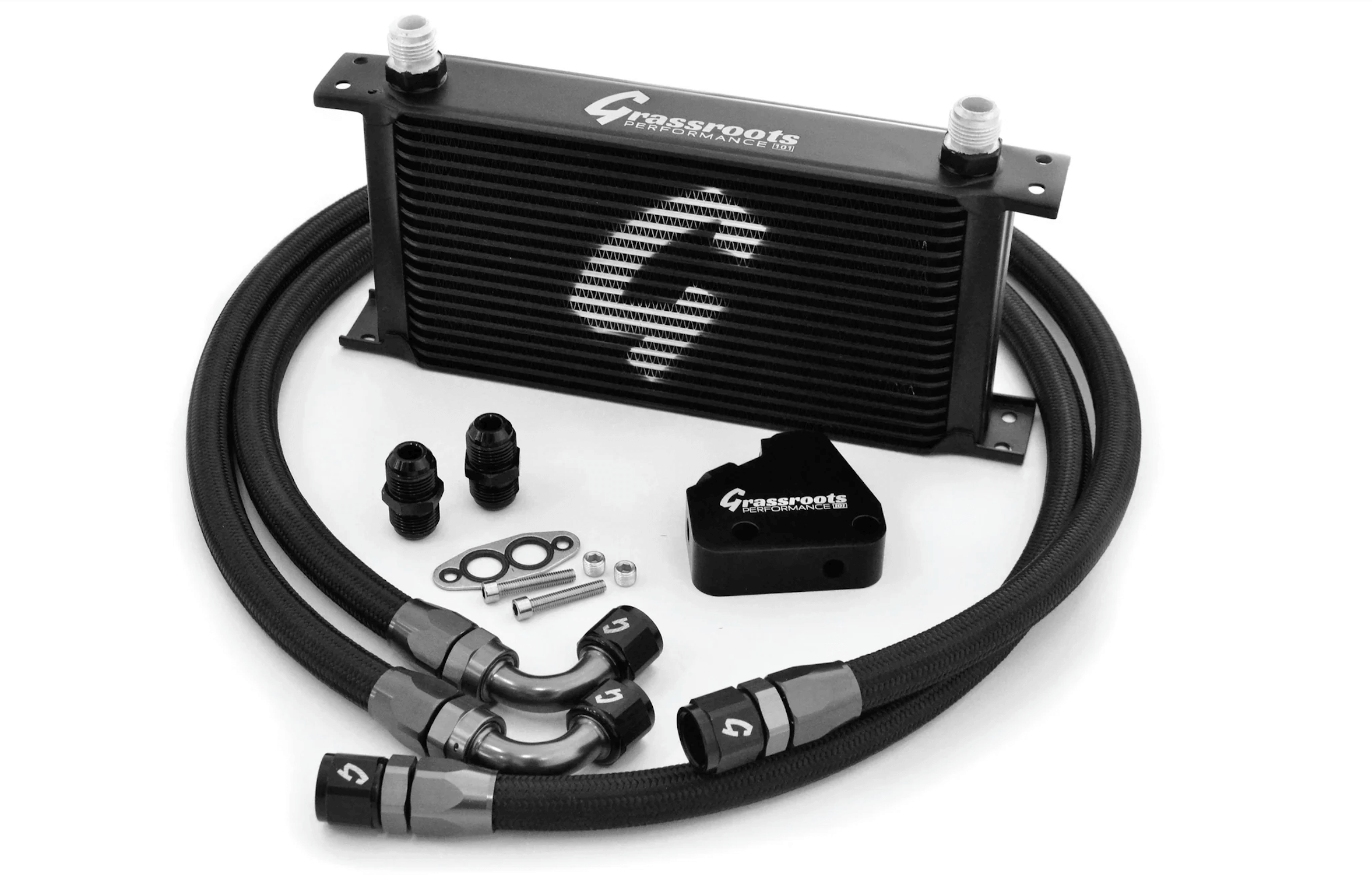 Grassroots Performance 19-Row Direct-Fit Oil Cooler Kit for LSX ...