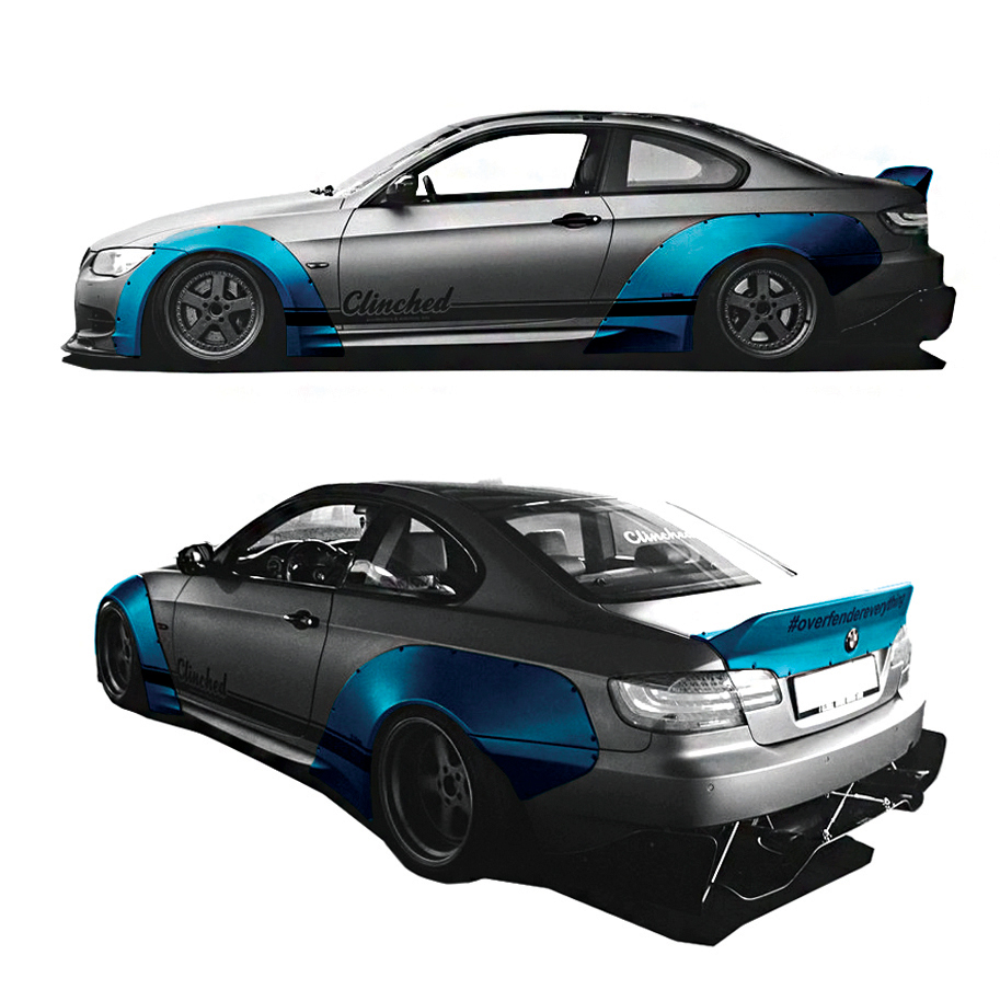 06 clinched wide body kits pasmag BMW E92