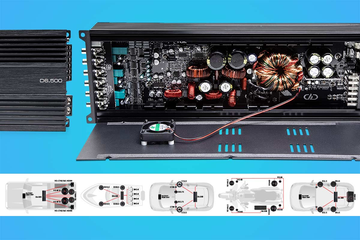 DD Audio D6.500 6 Channel Amplifier PASMAG is the Tuner's Source for