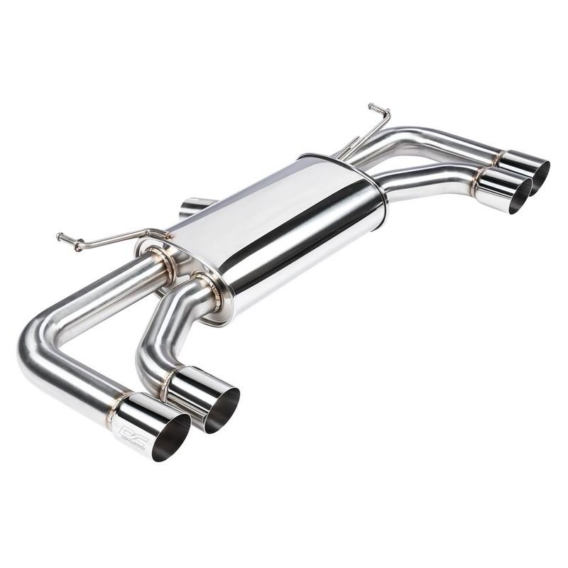 dc sports stainless steel exhaust system SCS4610 2019 2021 toyota corolla hatchback pasmag 02