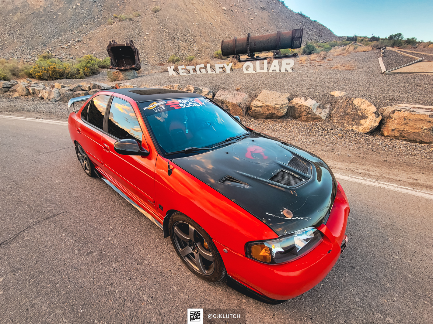 23 Caleb Warren 2002 Nissan Sentra SE R Spec V Honorable Mention PASMAG Tuning 365 Formula DRIFT Salt Lake City 2022 watermarked