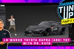 LB-Works Toyota Supra (A90) Toy with Mr. Kato
