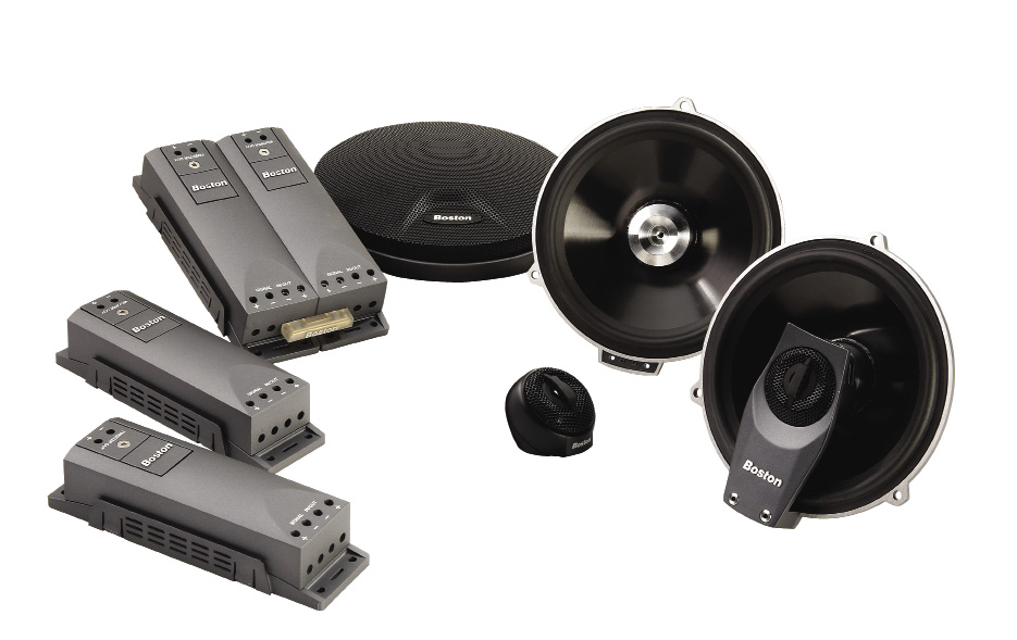 With a power rating of 125 watts, to make sure the system can handle all the abuse it will get on a daily basis, Boston Acoustics invented a technology called RadialVent cooling (United States Patent Number: 6,430,300) which relies on integrated vents in the chassis of the woofer and the woofer’s own pistonic action to re-circulate cool air around the voice coil and over the chassis.